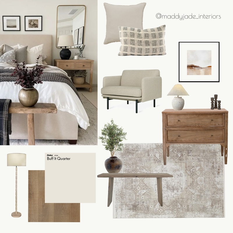 Transitional style bedroom Mood Board by Maddy Jade Interiors on Style Sourcebook