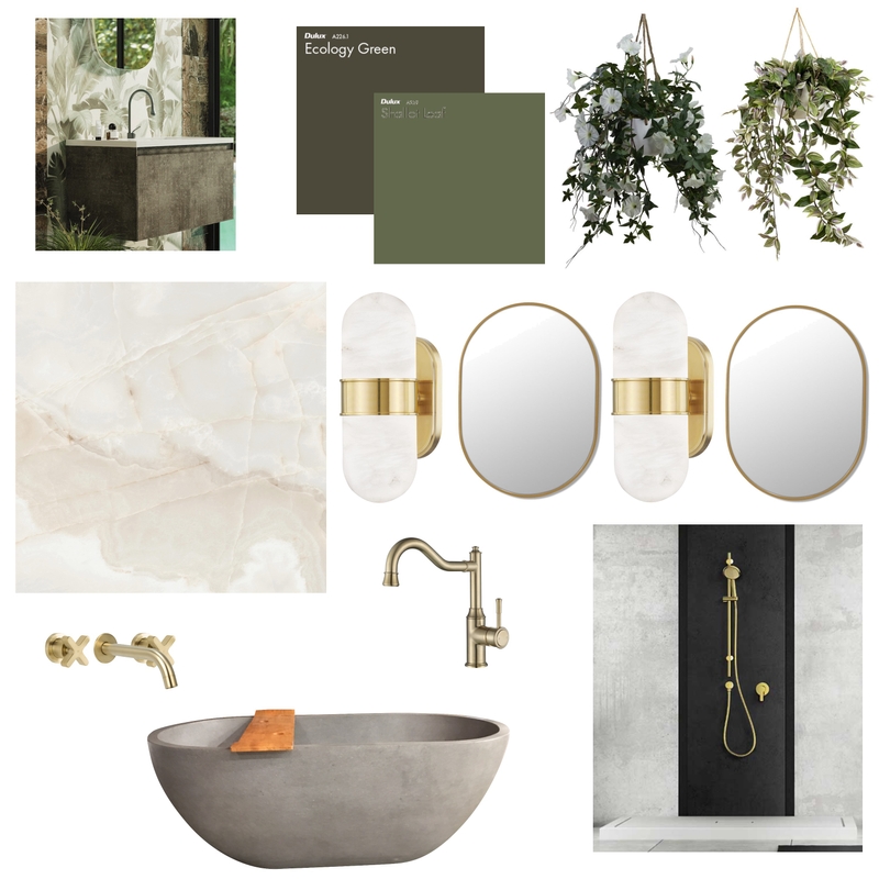 Modern industrial bathroom Mood Board by yubells on Style Sourcebook