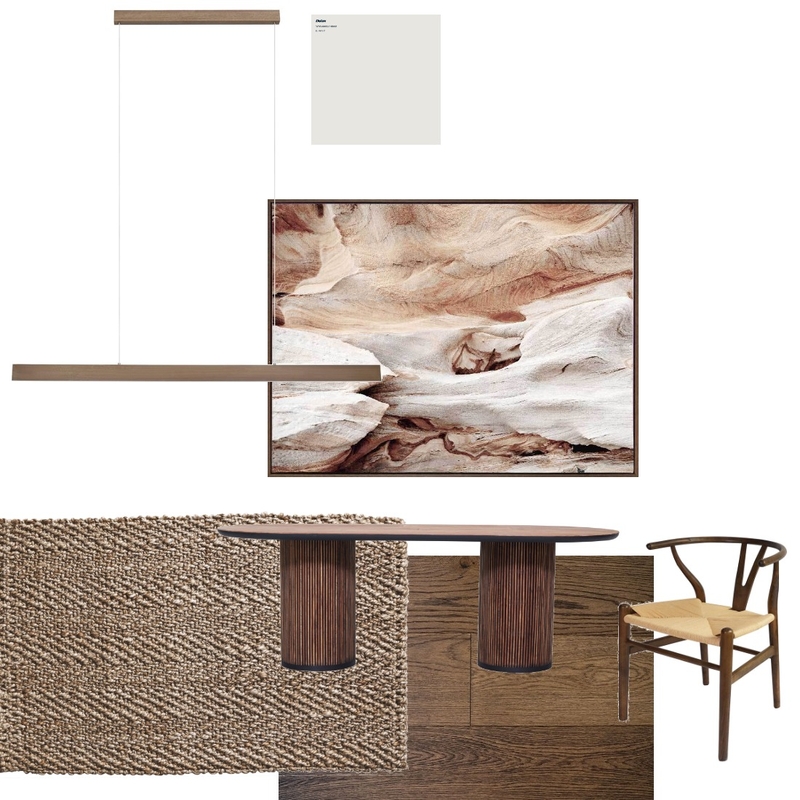 Monochromatic Dining Room Mood Board by Tegan Interiors on Style Sourcebook