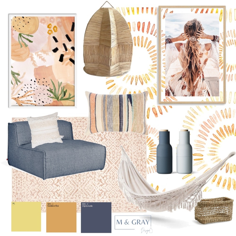 Boho Mood Board Mood Board by M & Gray Design on Style Sourcebook