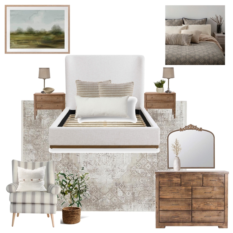 antique rustic bedroom Mood Board by CiaanClarke on Style Sourcebook