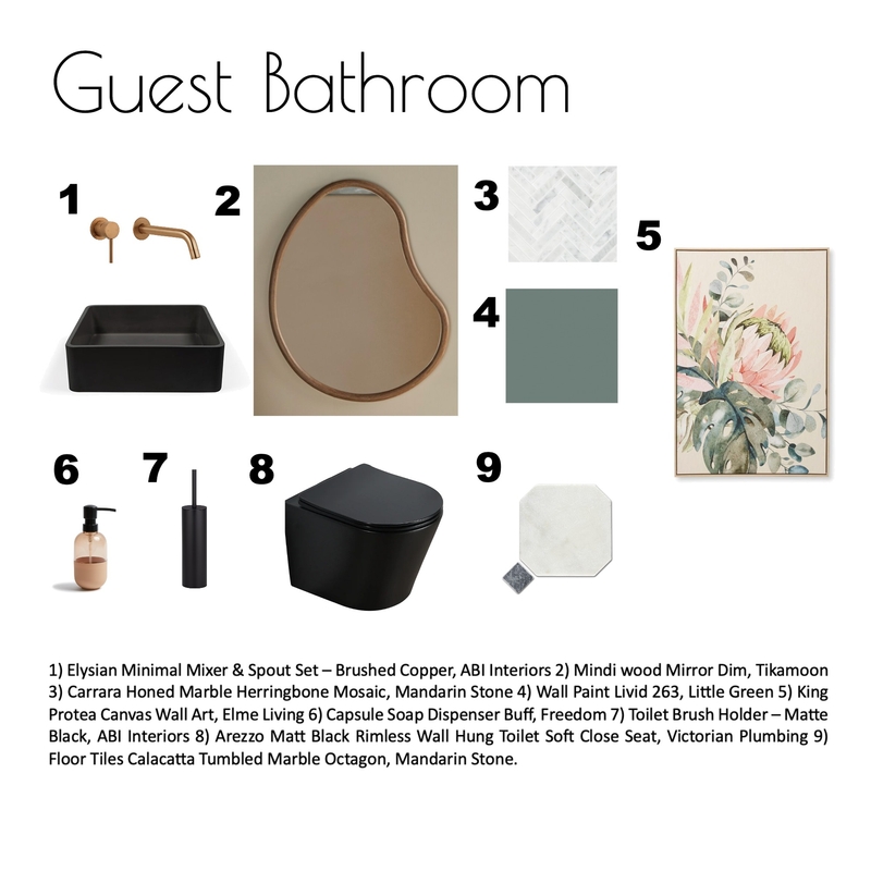 Guest Bathroom Mood Board by mariapb on Style Sourcebook