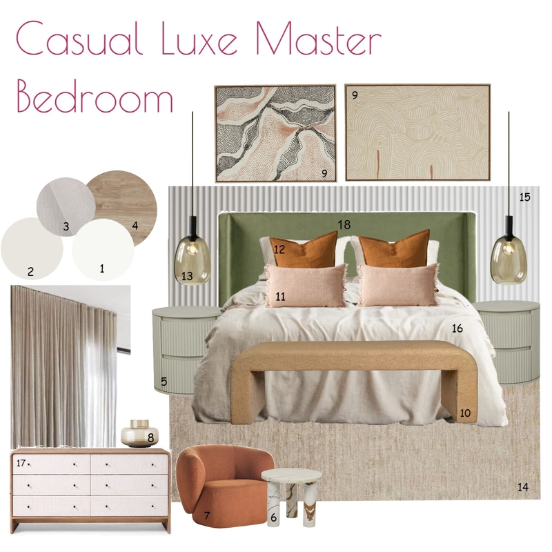 Master Bedroom Mood Board by Rachel Brine on Style Sourcebook