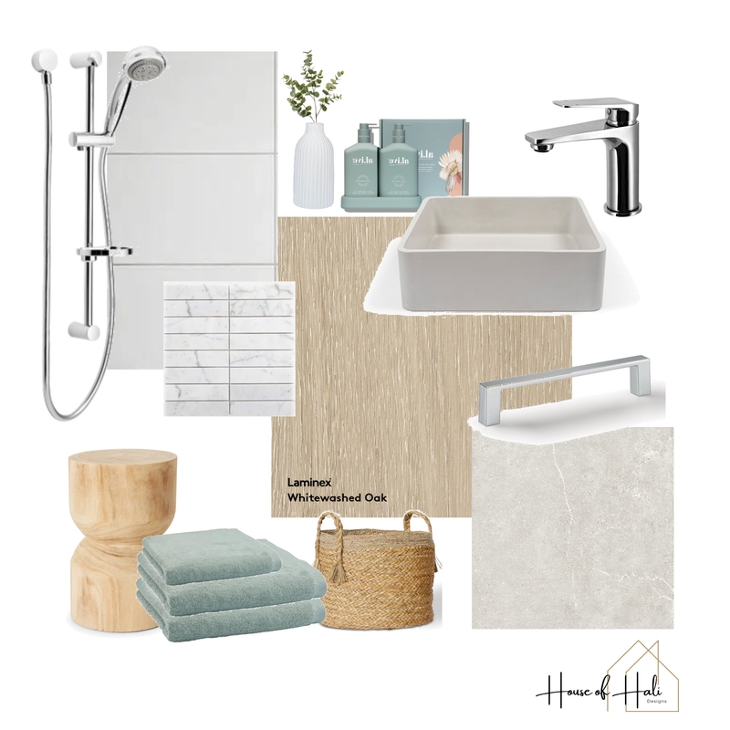 Coastal Ensuite Mood Board by House of Hali Designs on Style Sourcebook