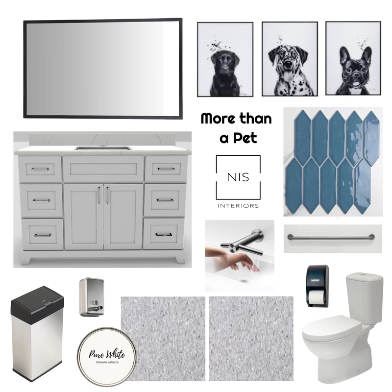 More than a Pet - Bathroom A & B Mood Board by Nis Interiors on Style Sourcebook