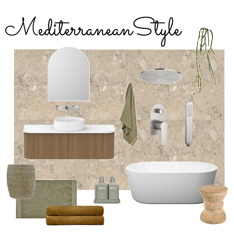 Mediterranean Style Mood Board by justine.suttorini@gmail.com on Style Sourcebook