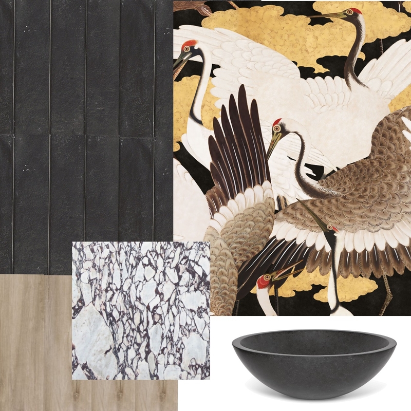 fun black bathroom Mood Board by ameliarogers on Style Sourcebook