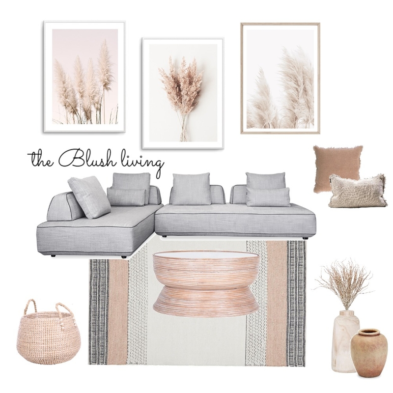 The Blush Living Room Mood Board by creative grace interiors on Style Sourcebook