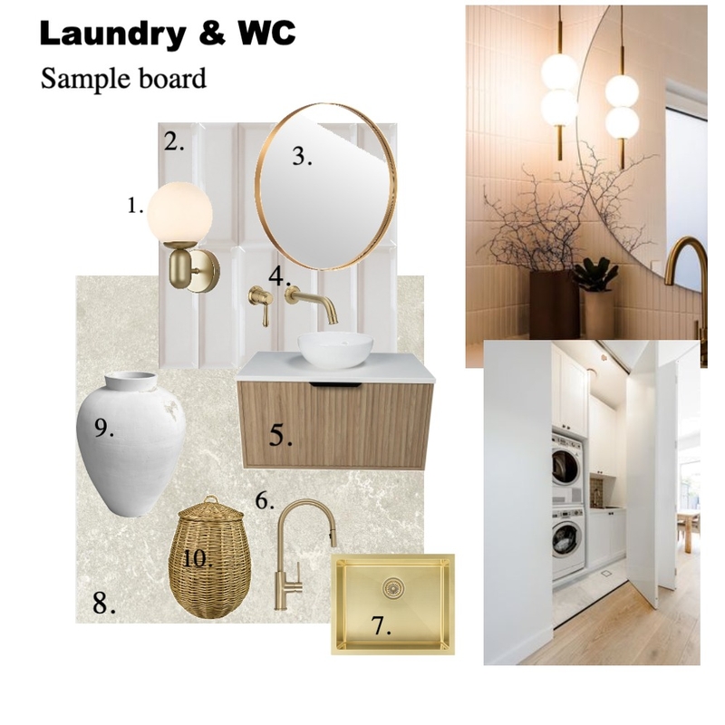 Laundry & WC Mood Board by Playa Interiors on Style Sourcebook