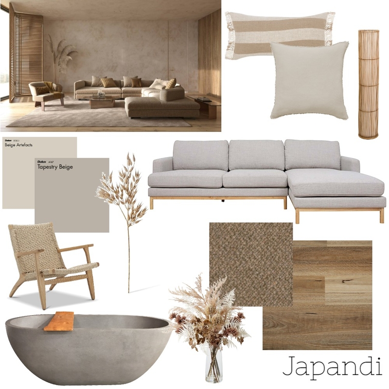 Japandi Style Mood Board by TaloulahDesign on Style Sourcebook