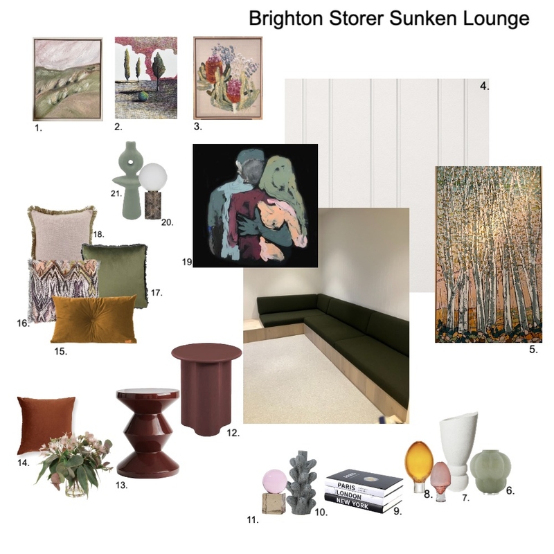 Brighton storer Sunken Lounge Mood Board by Susan Conterno on Style Sourcebook