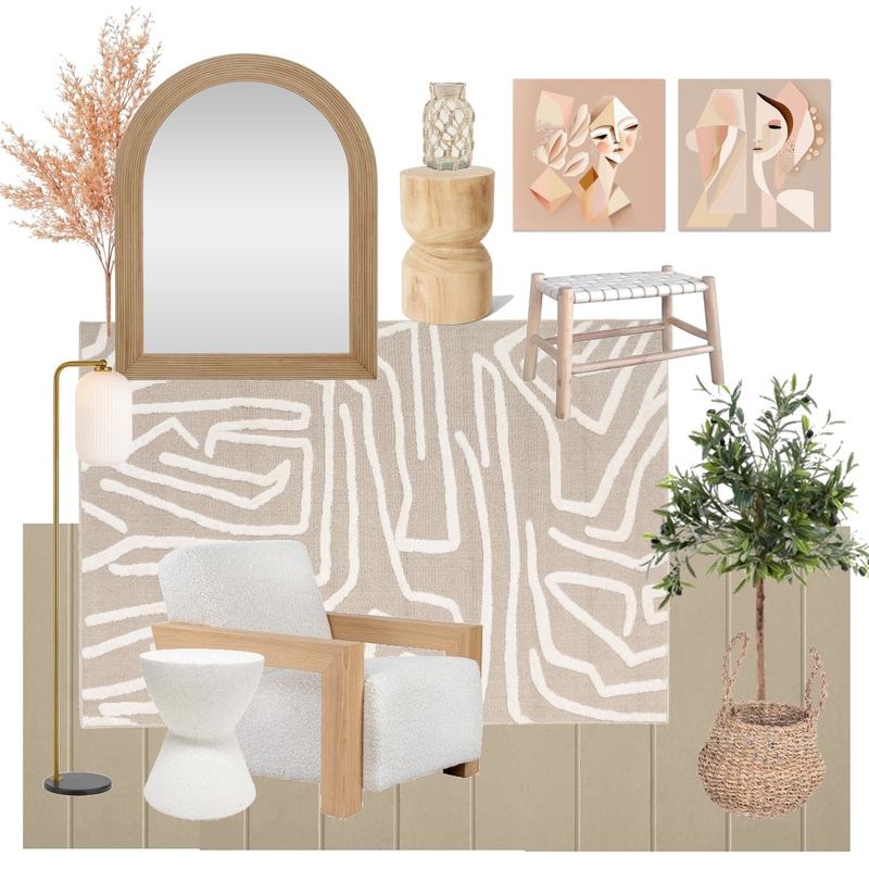 Serenade Kobi Natural Mood Board by Rug Culture on Style Sourcebook