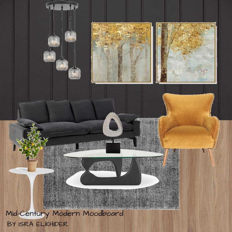 mid-century modern moodboard 002 Mood Board by Isra Elkhider on Style Sourcebook