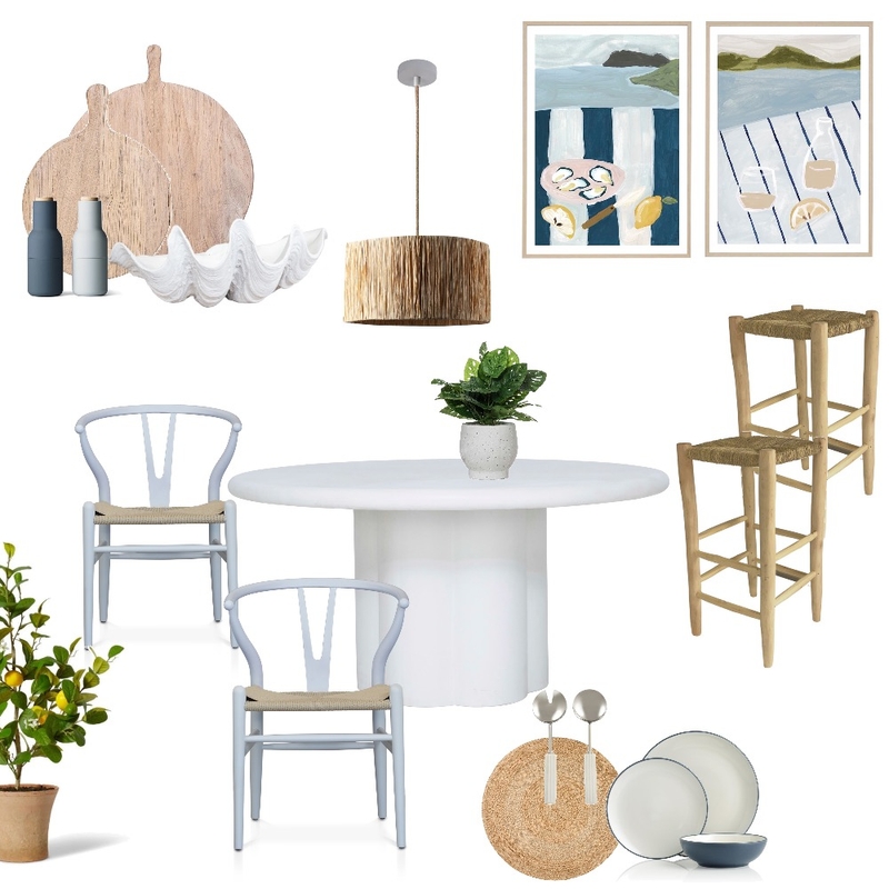 Coastal Dining Mood Board by Manea Interiors on Style Sourcebook