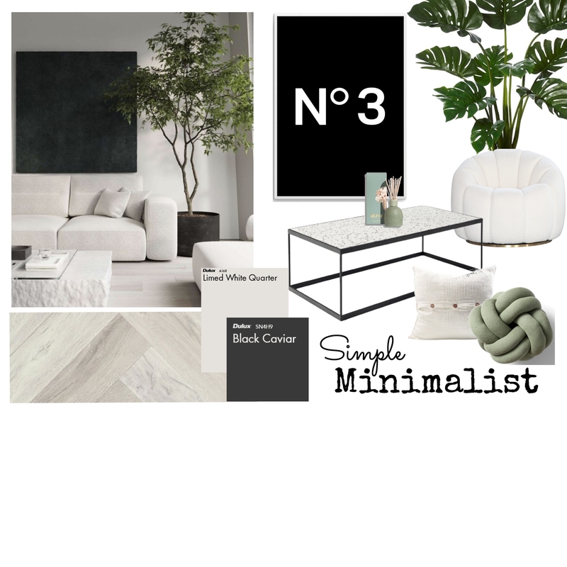 Simple Minimalist Mood Board by Bluey on Style Sourcebook