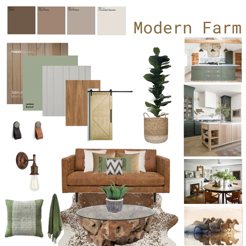 Modern Farm Living Mood Board by alinemartins on Style Sourcebook