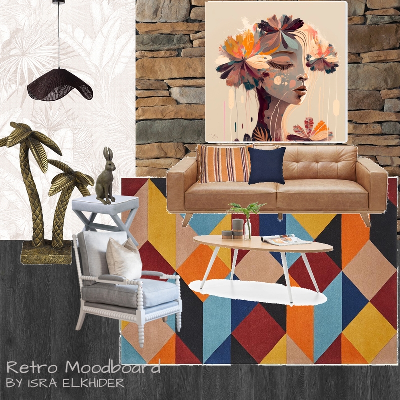 retro moodboard 003 Mood Board by Isra Elkhider on Style Sourcebook