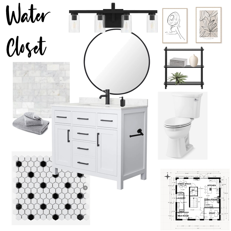 Water Closet Mood Board by jilliansatterley on Style Sourcebook