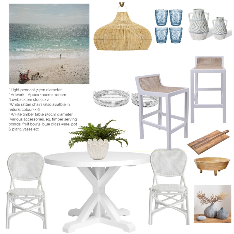 Kitchen & Dining - blues and whites 2 Mood Board by LaraMcc on Style Sourcebook