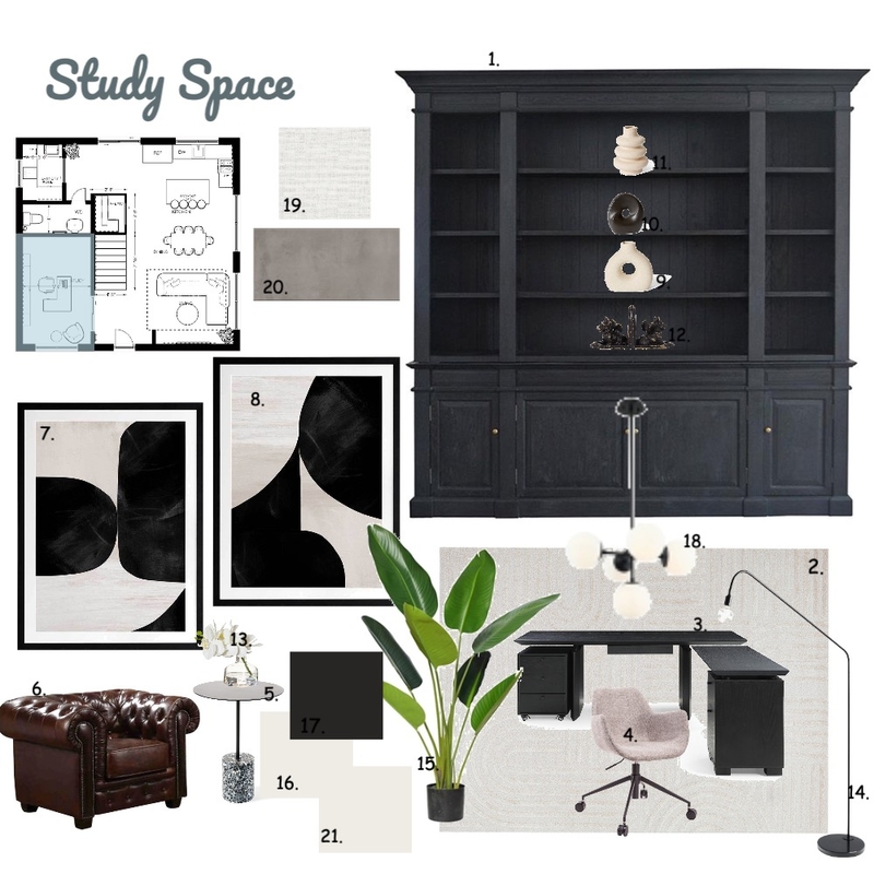 Study space Mood Board by Momina1499 on Style Sourcebook