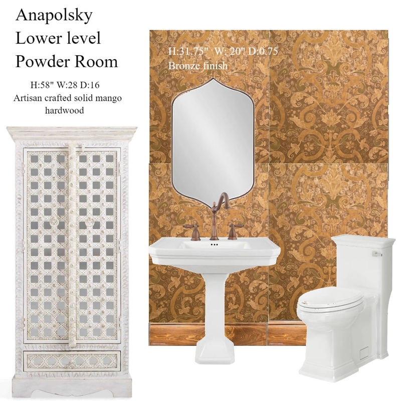 Powder Room Mood Board by aras on Style Sourcebook