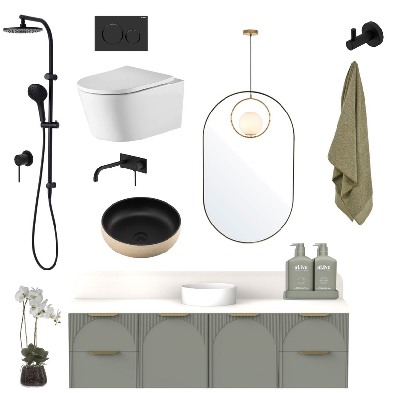 Sage Green Bathroom Mood Board by Oliveri on Style Sourcebook