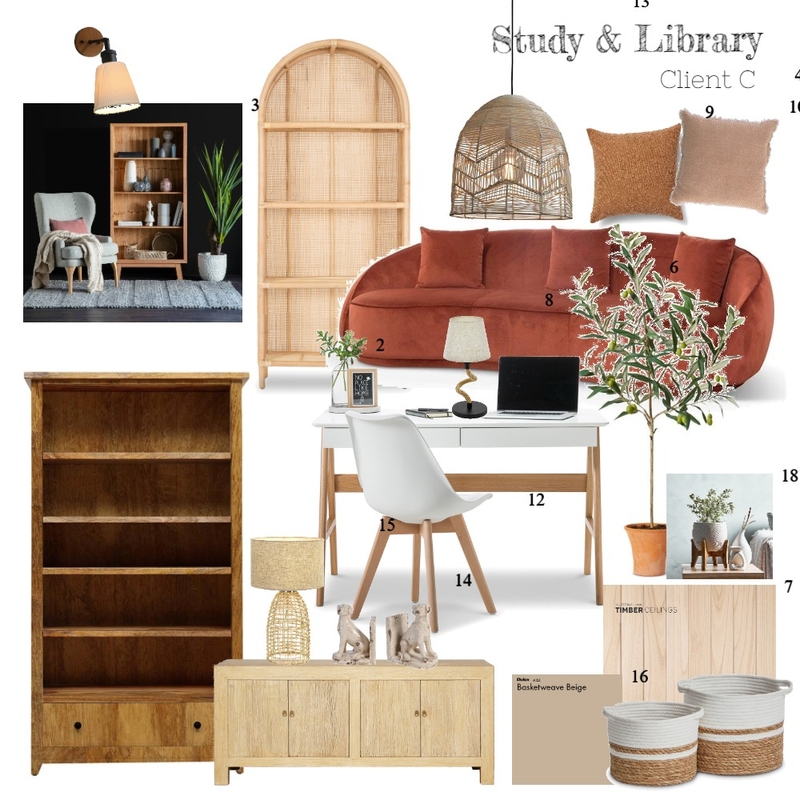 Study & Library Mood Board by jinnarintrus on Style Sourcebook