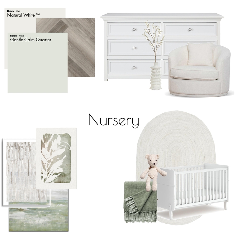 Simple Desired Nursery Mood Board by jessica_kennedyy on Style Sourcebook