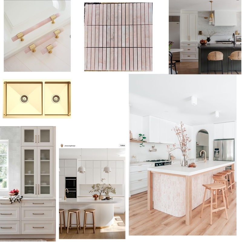 Kitchen reno pink marble tiles Mood Board by Allir on Style Sourcebook