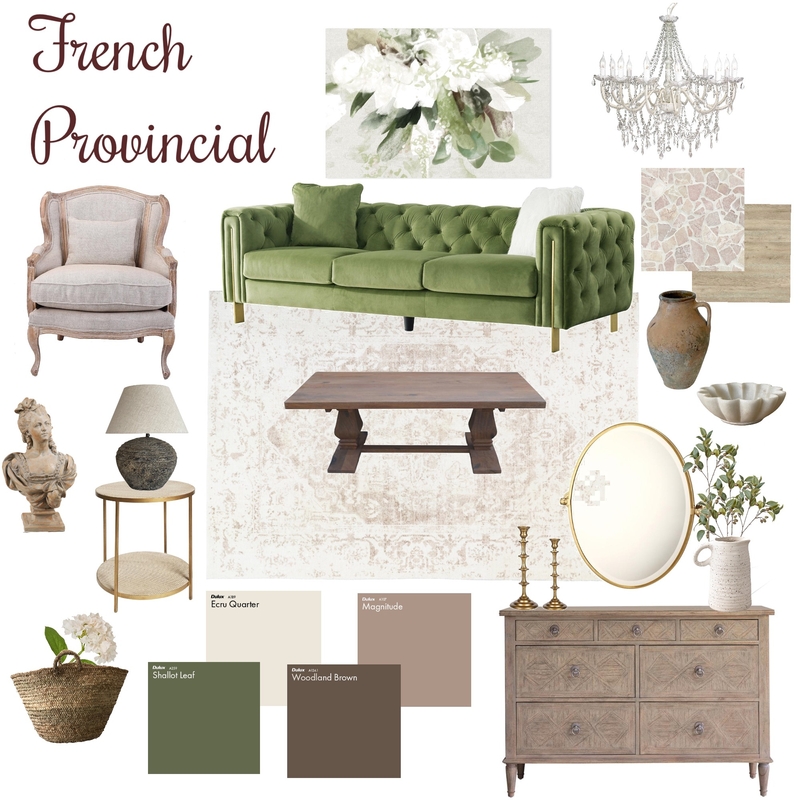 French Provincial Mood Board by TavahDansie on Style Sourcebook