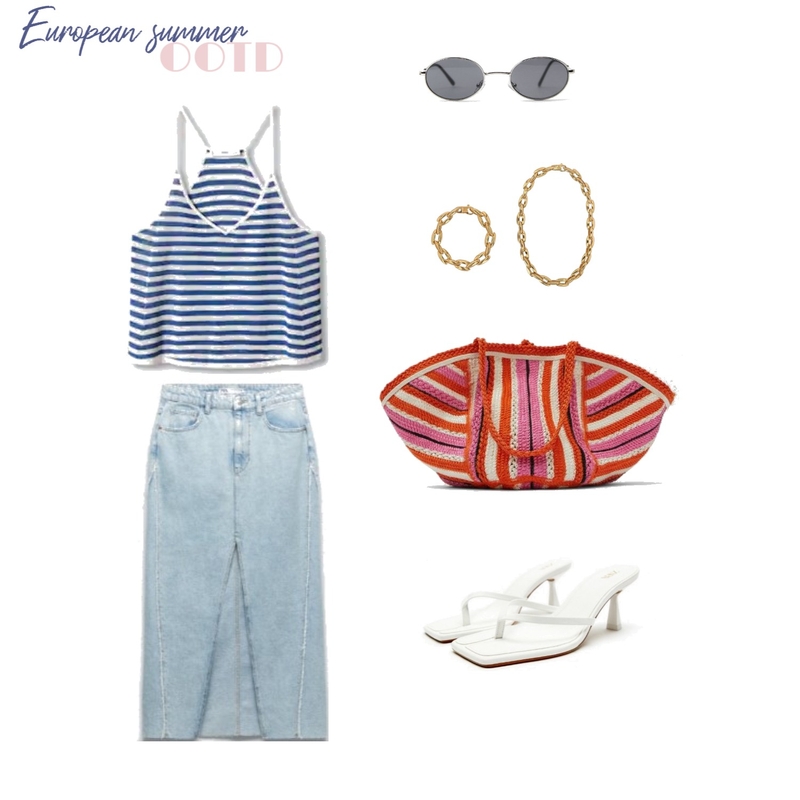 European Summer OOTD Mood Board by Millisrmvsk on Style Sourcebook