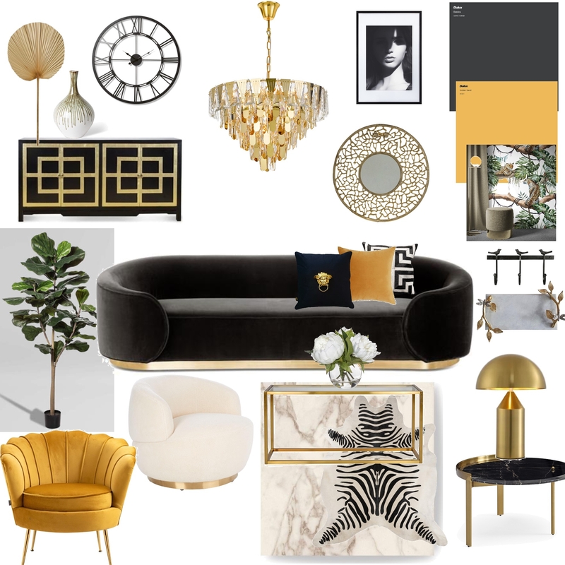 Hollywood Glam Mood Board by Yara Rashed on Style Sourcebook