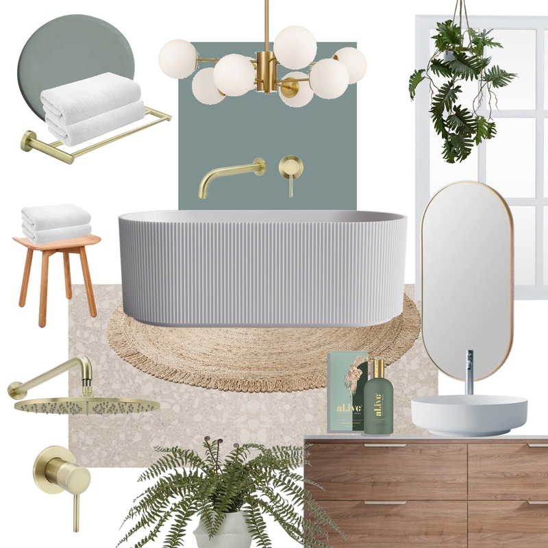 Mood Board Mondays - Baö Fluted Bath Mood Board by The Blue Space on Style Sourcebook