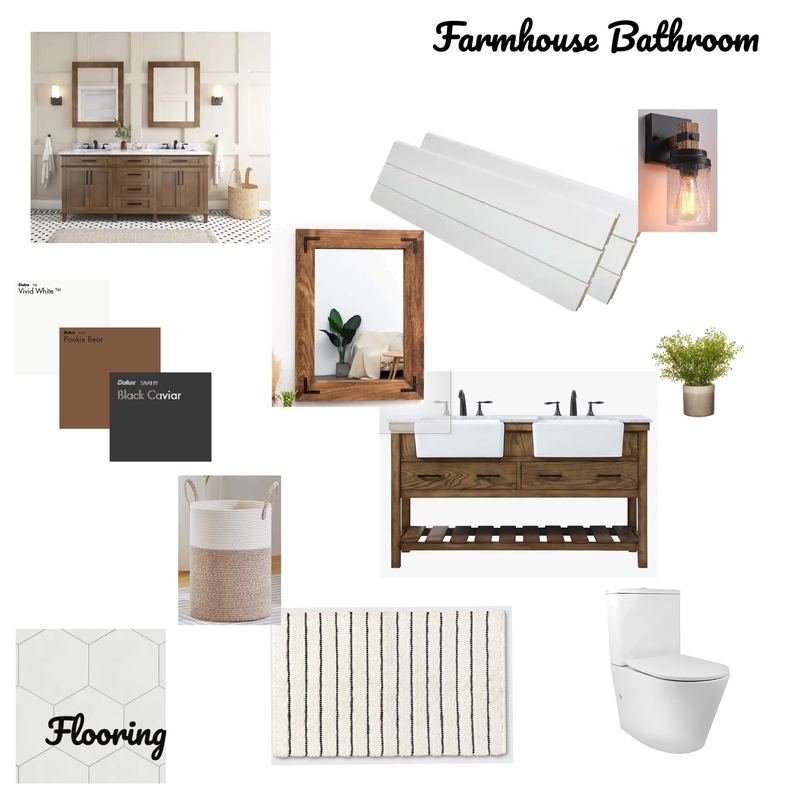 Kids Farmhouse Bathroom Mood Board by WhitneyJ on Style Sourcebook