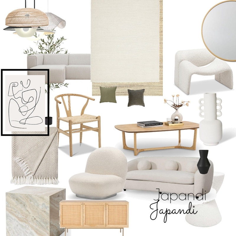 Japandi Mood Board by sianleach on Style Sourcebook