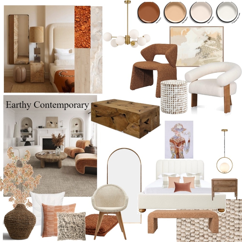 Earthy Contemporary Mood Board by crisbedmar on Style Sourcebook