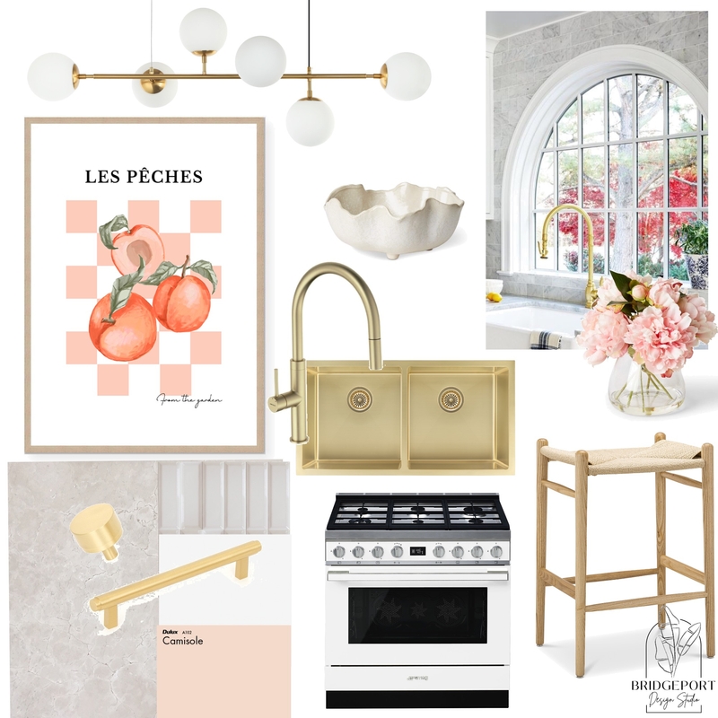 Peachy Keen Kitchen Mood Board by Bridgeport Design Studio on Style Sourcebook