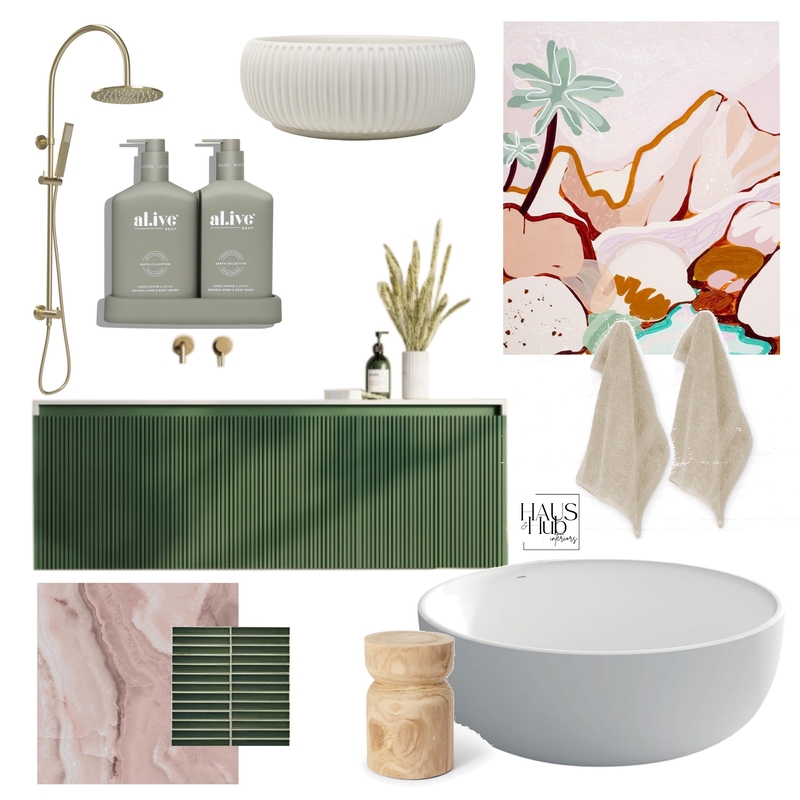 Bathroom Mood Board by Haus & Hub Interiors on Style Sourcebook