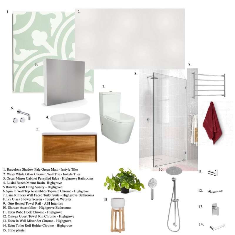 Bathroom Mood Board by Interiors By Paul on Style Sourcebook