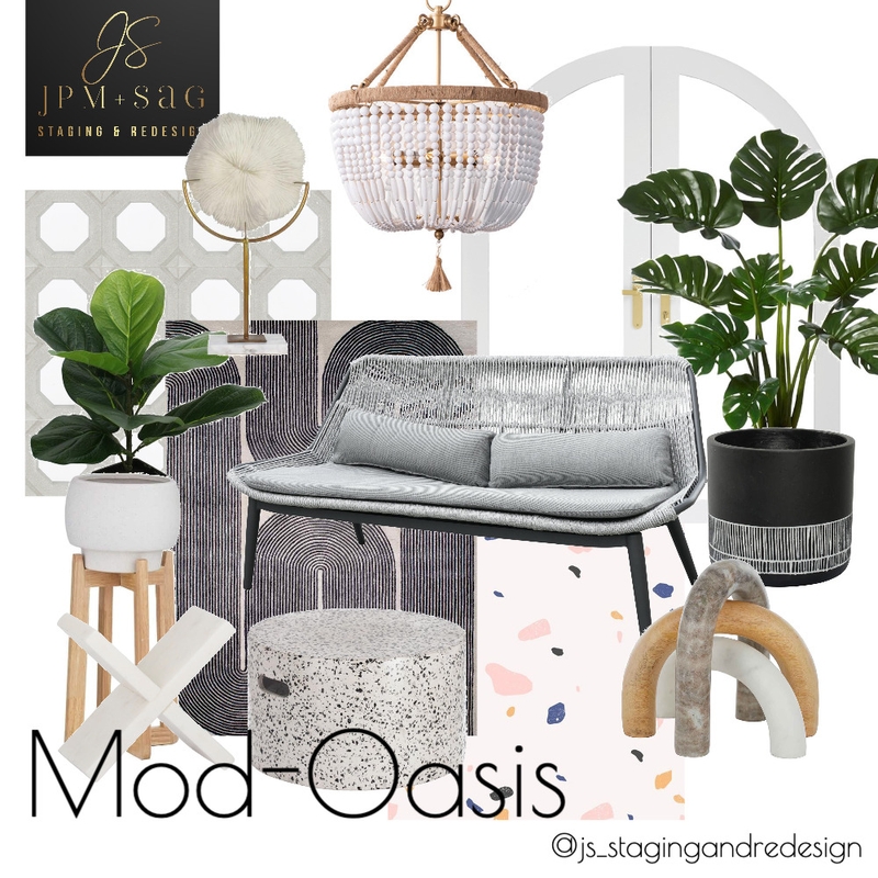 Mod-Oasis Mood Board by JPM+SAG Staging and Redesign on Style Sourcebook