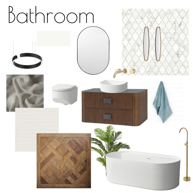 Module 9 - Bathroom Mood Board by Ann.E.Stylist on Style Sourcebook