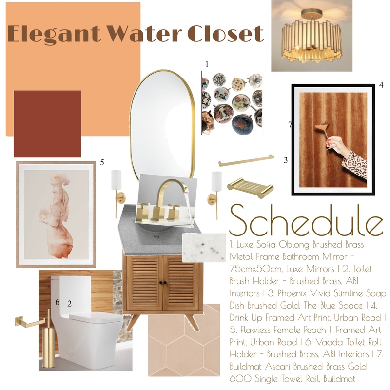 Water Closet Mood Board Mood Board by maeid23180@gmail.com on Style Sourcebook