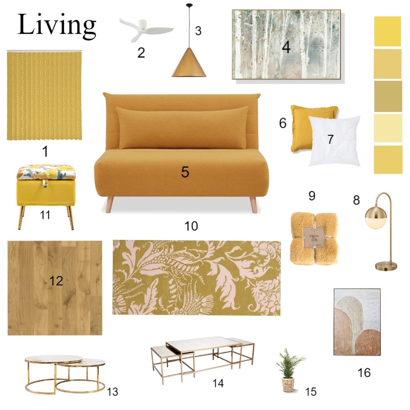 Living Area Sample Board Mood Board by Sandra Nattabi on Style Sourcebook