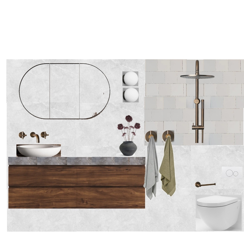 The Avenue Proj: Main Bathroom Mood Board by HARDWELL STUDIOS on Style Sourcebook