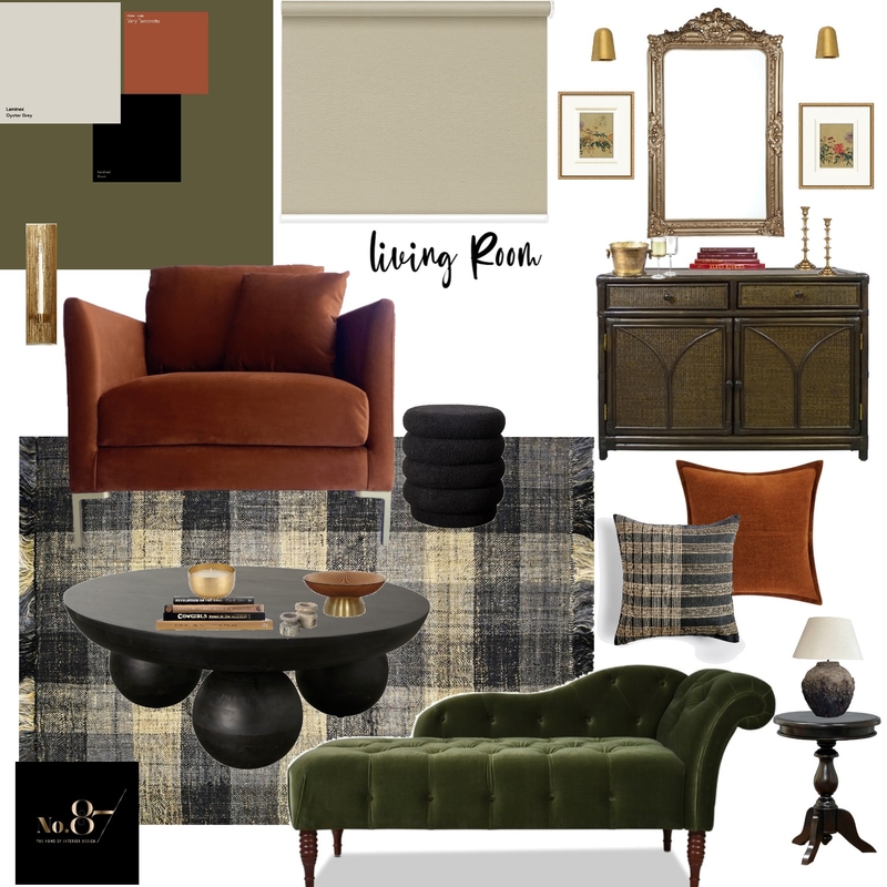 Moody Modern Vintage Mood Board by The Home of Interior Design on Style Sourcebook