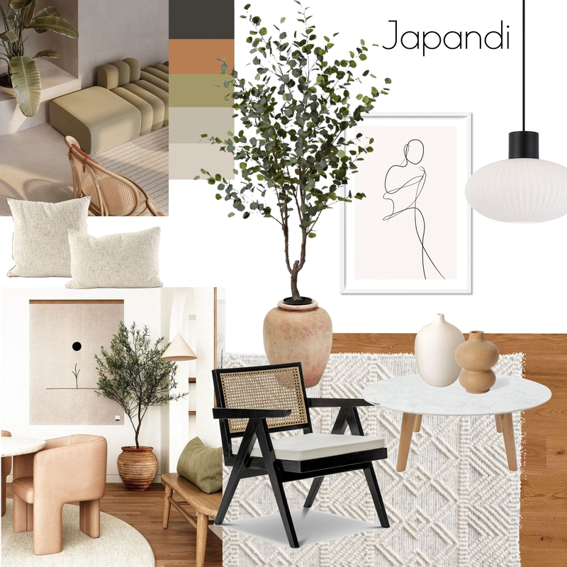 Japandi Mood Board by hibamahmassani on Style Sourcebook