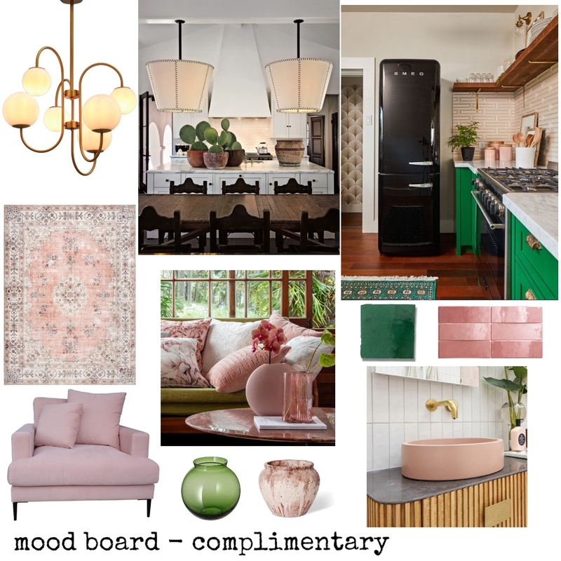 Complimentary Pink/Green Mood Board by swearenjen@gmail.com on Style Sourcebook