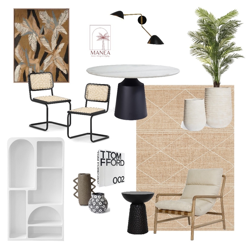 Modern Tropics Office Mood Board by Manea Interior Design & Styling on Style Sourcebook