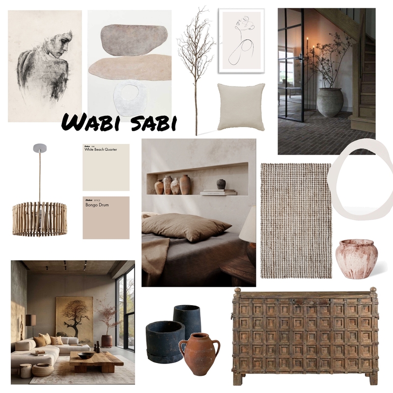 Wabi-Sabi Mood Board Assignment Mood Board by haley.j on Style Sourcebook