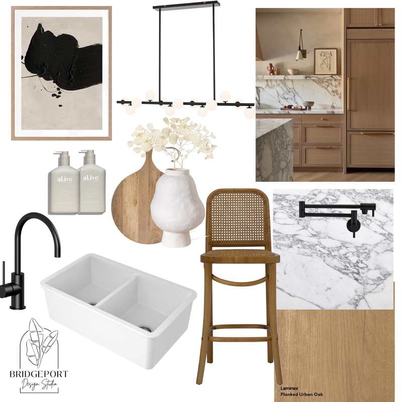 Timeless Oak Kitchen Mood Board by Bridgeport Design Studio on Style Sourcebook